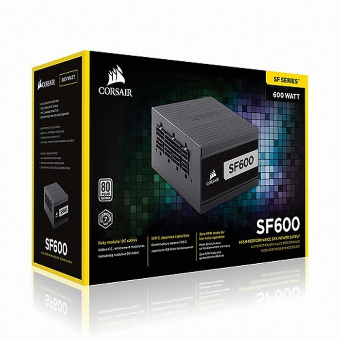 커세어 SF600 80PLUS Platinum M-ATX 600W 컴퓨터 미니 파워 / 정품 대표 이미지 - 커세어 파워 추천