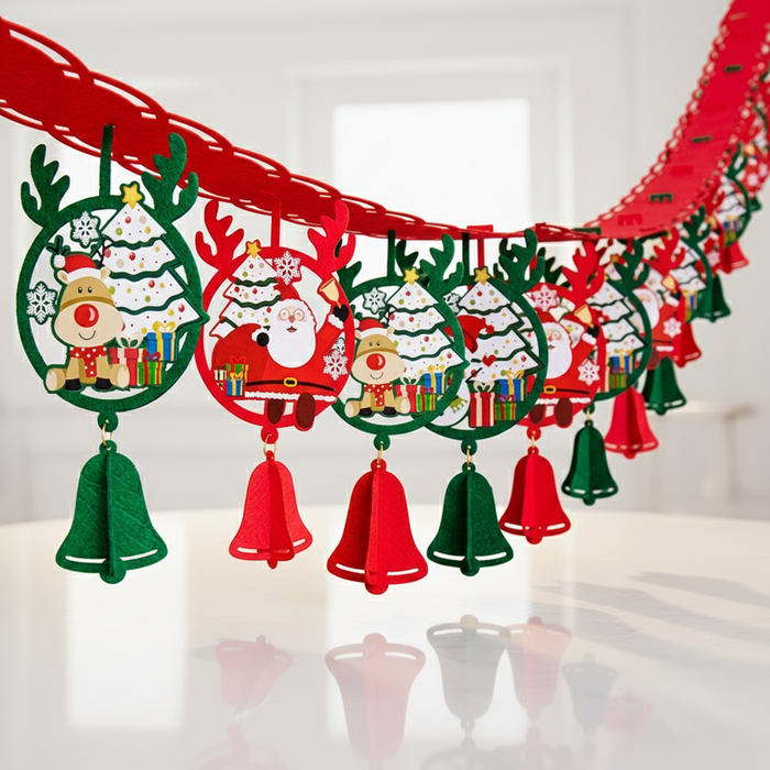 파티완성템 애니윙 즐거운 어린이집 카페 크리스마스 가랜드 3m