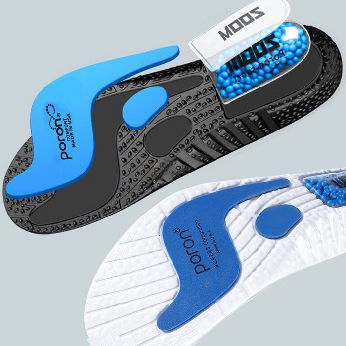 미국 기능성 PORON 인솔 깔창 스포츠 ZOOM 에어 노메이커, 블랙, 남성용(250-280mm) 대표 이미지 - 충격흡수 깔창 추천