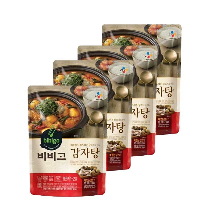 CJ 비비고 감자탕 460g, 4개 대표 이미지 - 감자탕 맛있는 곳 추천