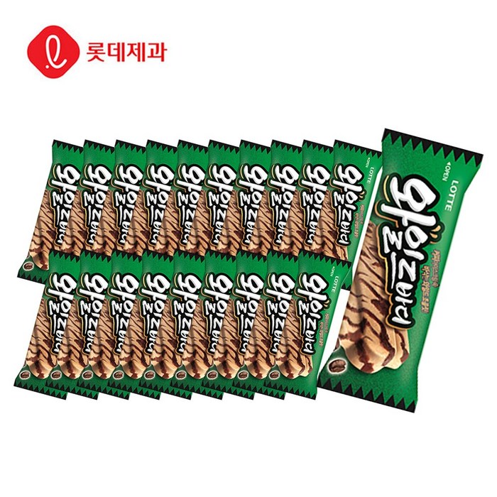 [본사직영]롯데제과 와일드바디 X 20개 아이스크림, 70ml