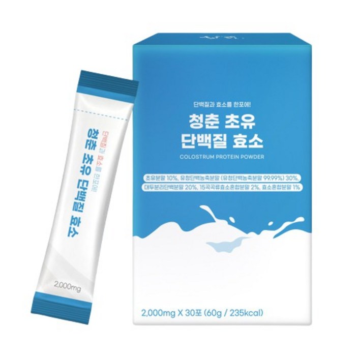 청춘 초유단백질 효소, 2000mg, 30포 대표 이미지 - 효소 스틱 추천