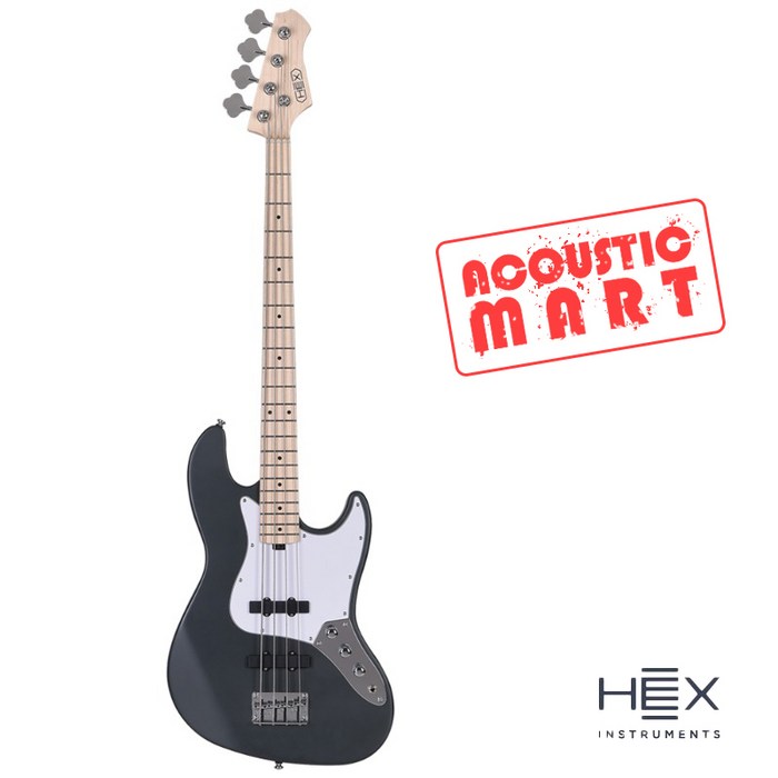 헥스 베이스 기타 B100M S/SG 입문용 재즈베이스 블랙 색상 대표 이미지 - 입문용 베이스 추천
