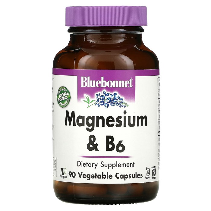 블루보넷 마그네슘 400mg 비타민 B6 25mg 90캡슐 대표 이미지 - 블루보넷 마그네슘 추천
