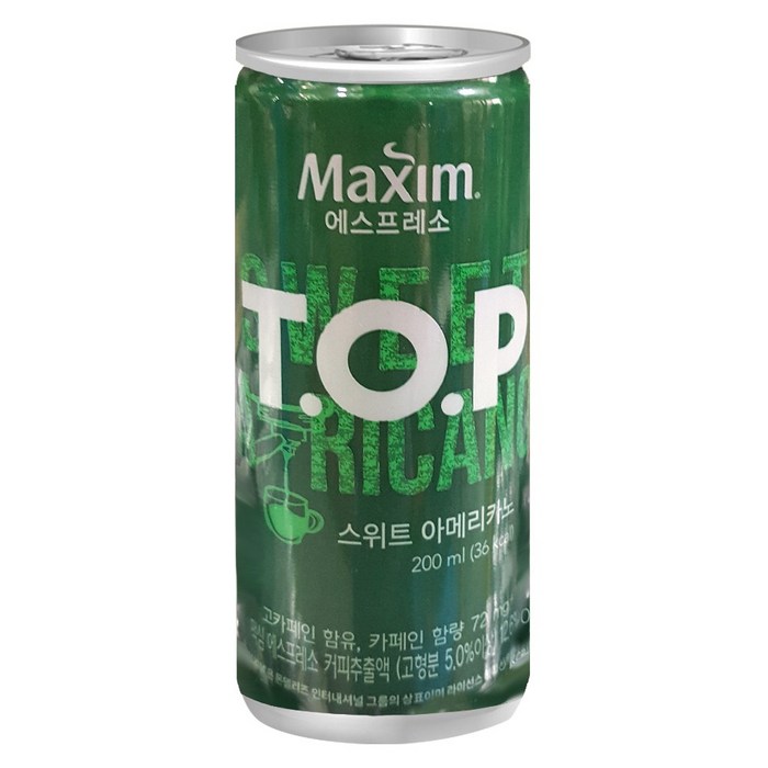 티오피 맥심 T.O.P 스위트 아메리카노, 200ml, 60개 대표 이미지 - 스위트 아메리카노 추천