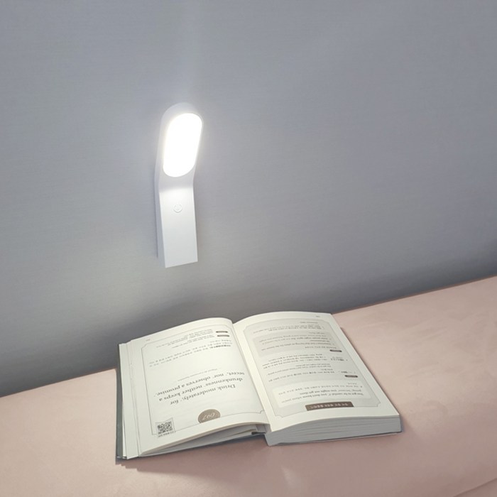 룸인 LED 독서등 무선 미니스탠드 무드등 침실 침대 붙이는 조명 (당일발송) 밝기조절 USB충전식
