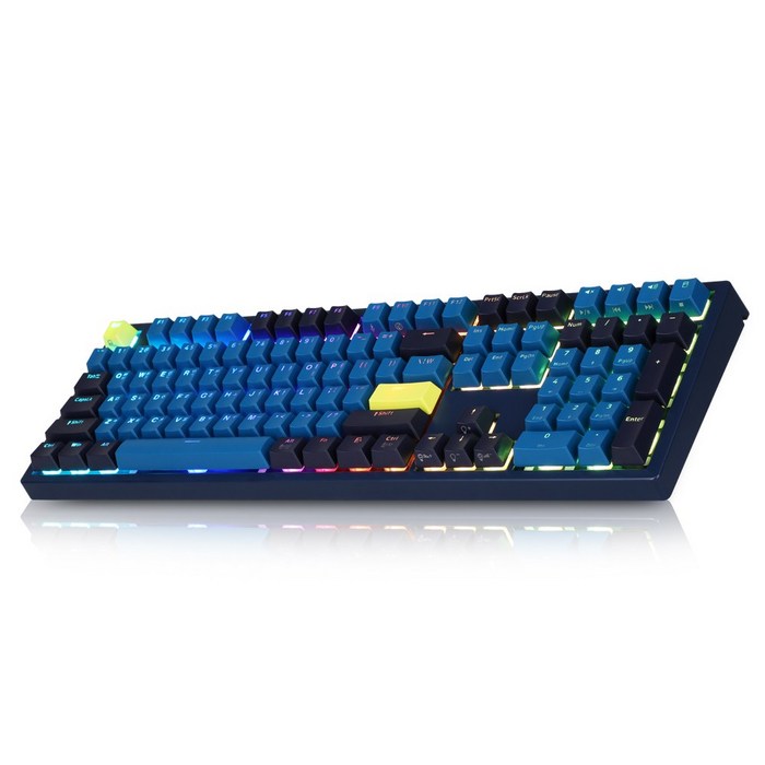 COX 엠프리스 RGB PBT 완전방수 무접점 키보드 50g, EMPRESS, 네이비 대표 이미지 - 무접점 키보드 추천