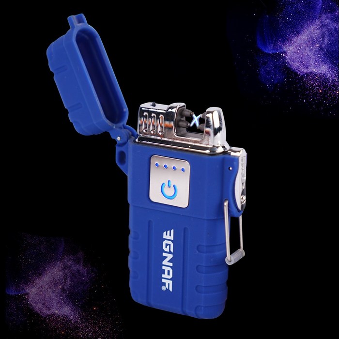 이그나프 플라즈마 전기 라이터 방수 KC인증 USB 충전식 캠핑 낚시 라이타, 블루 대표 이미지 - 플라즈마 라이터 추천