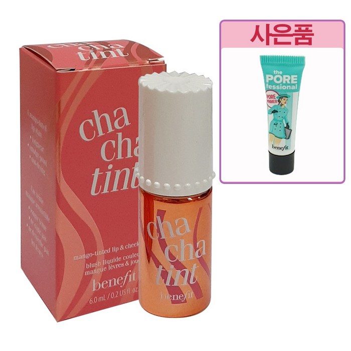 [백화점 정품] 베네피트 차차틴트 6ml+ 더 포어페셔널 프라이머 3ml 세트