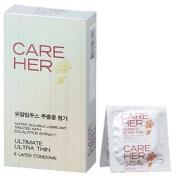 케어허 극초박형 콘돔, 8개입, 1개 대표 이미지 - 피임기구 추천