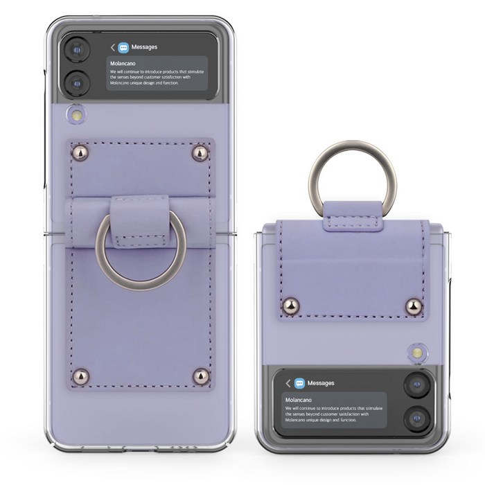 카루소 갤럭시 Z플립 4 매트 링 컬러 휴대폰 케이스 대표 이미지 - 갤럭시 Z플립4 케이스 추천