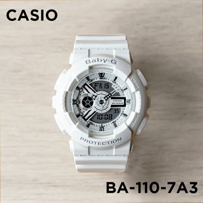 [10년 보증]CASIO BABY-G카시오 베이비 G BA-110-7A3시계 레이디스 키즈 어린이 여자 아나 대지 방수 화 대표 이미지 - 베이비지 시계 추천