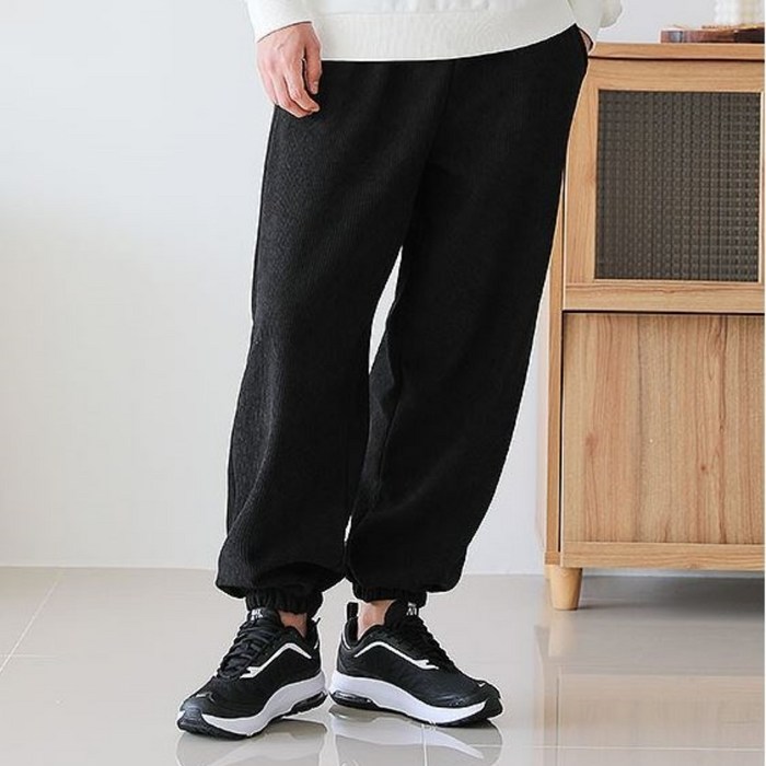 벤티브 남자 융털기모 골덴스판루즈조거 코듀로이 스판팬츠