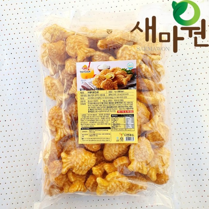 반쿡 냉동 우리쌀 슈크림 미니붕어빵, 1kg, 1개 대표 이미지 - 슈붕 추천