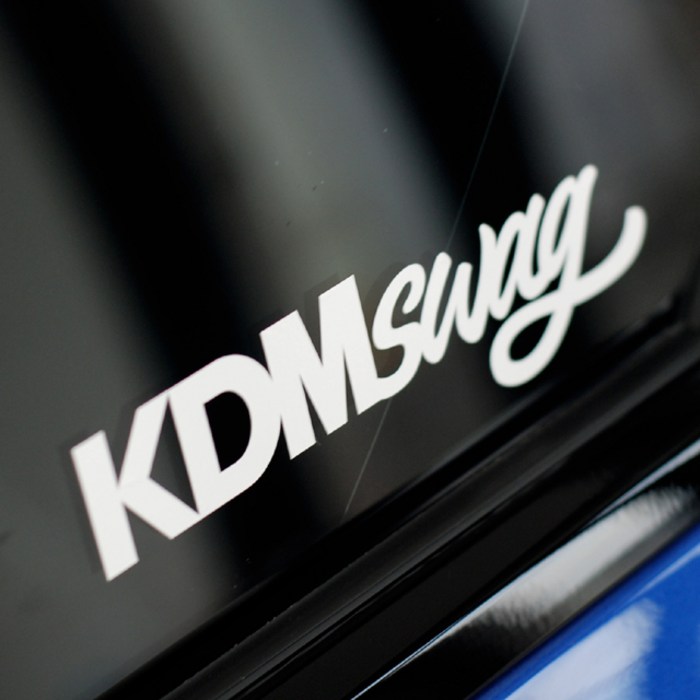 KDM swag 스티커 국산차 튜닝데칼, 250x67mm, 흰색 대표 이미지 - 국뽕 추천