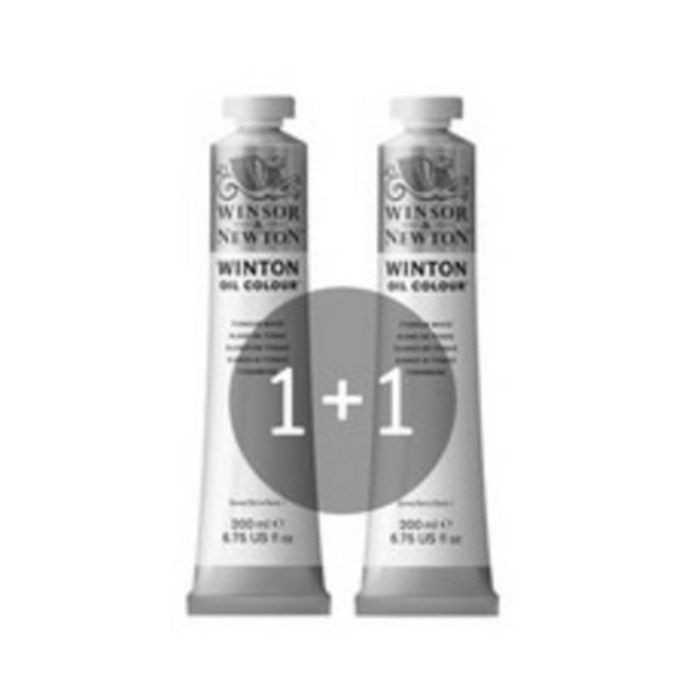 윈저앤뉴튼 윈톤 티타늄 화이트 유화물감 200ml / 행사상품 (1+1) 대표 이미지 - 유화물감 추천