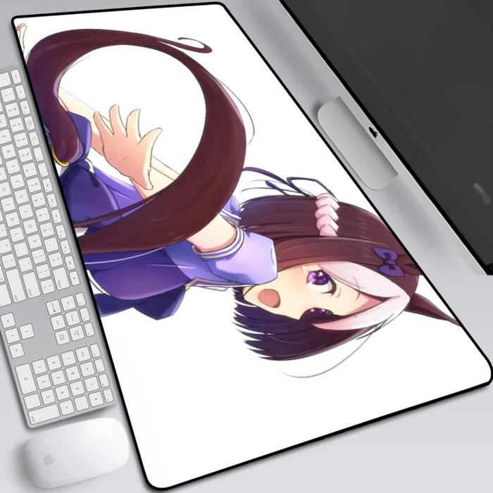 우마무스메 대형 마우스 장패드 긴 빅사이즈 키보드 책상 데스크 패드, 300x800mm + 2mm개, CK 대표 이미지 - 우마무스메 장패드 추천