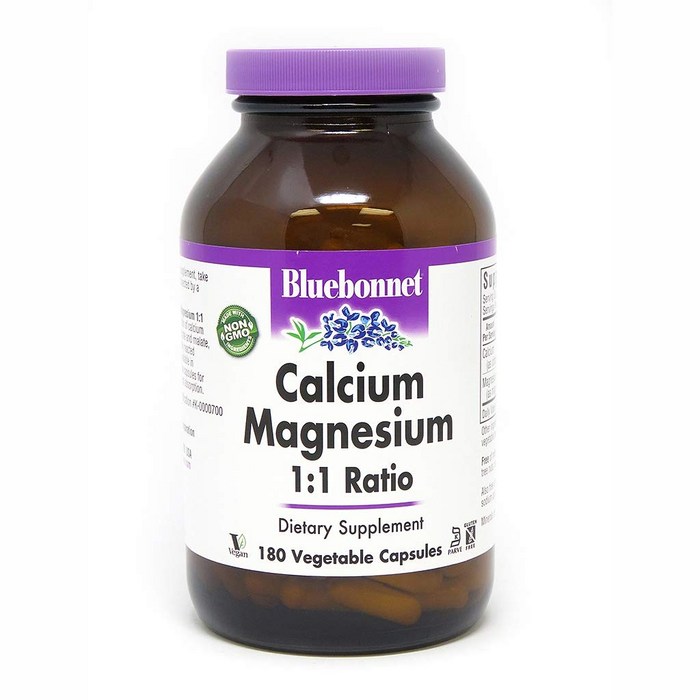 블루보넷 칼슘 마그네슘 1:1 브이캡 무설탕 글루텐 프리 비건, 180개입, 1개 대표 이미지 - 블루보넷 마그네슘 추천