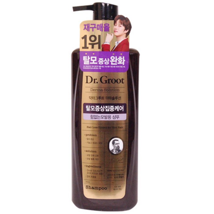닥터그루트 힘없는 모발 샴푸 400ml, 1개 대표 이미지 - 닥터그루트 샴푸 추천