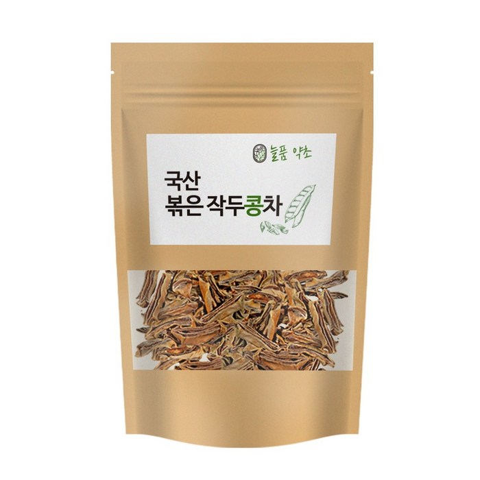 늘품약초 국산 볶은 작두콩차 원물 볶음 깍지차 대용량, 300g, 1개 대표 이미지 - 기관지에 좋은 음식 추천