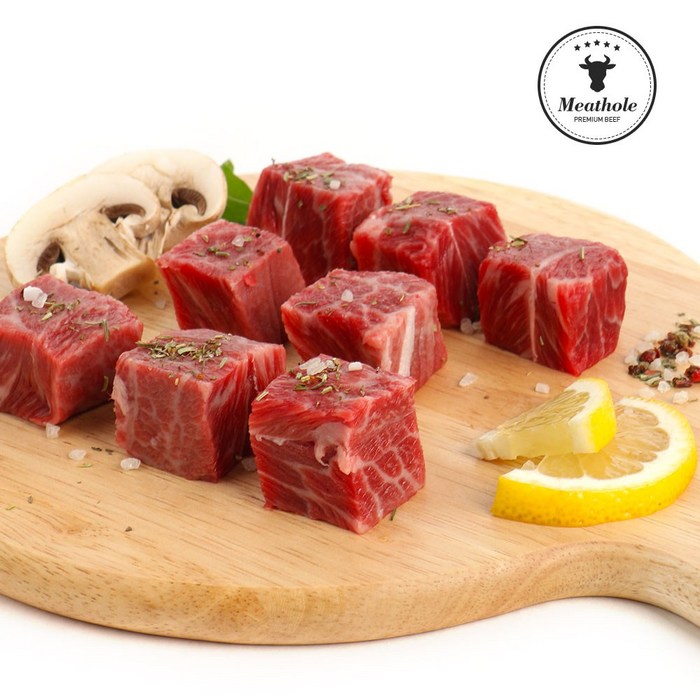 미트홀 부채살 큐브 스테이크 1kg 200g 단위 소포장, 1세트, 초저온냉매+1kg 대표 이미지 - 큐브 스테이크 추천