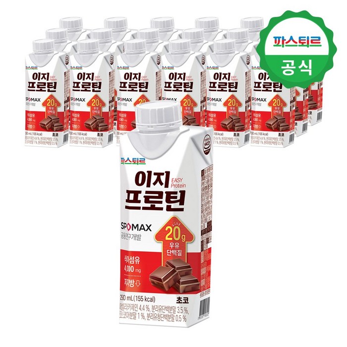 파스퇴르 이지프로틴 초코 드링크 18p, 1개, 4500ml 대표 이미지 - 이지프로틴 추천