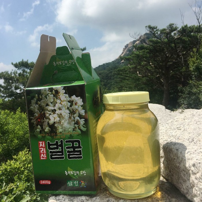 지리산 천연 벌꿀 국내산 자연꿀 토종벌꿀2.4kg, 2.4kg, 1병 대표 이미지 - 토종꿀 추천