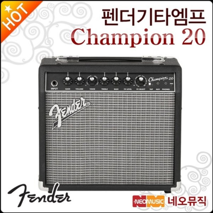 펜더 기타 엠프 Fender Champion 20 챔피언20 20와트, 선택:펜더 Champion 20_P6, 단품 대표 이미지 - 펜더 앰프 추천