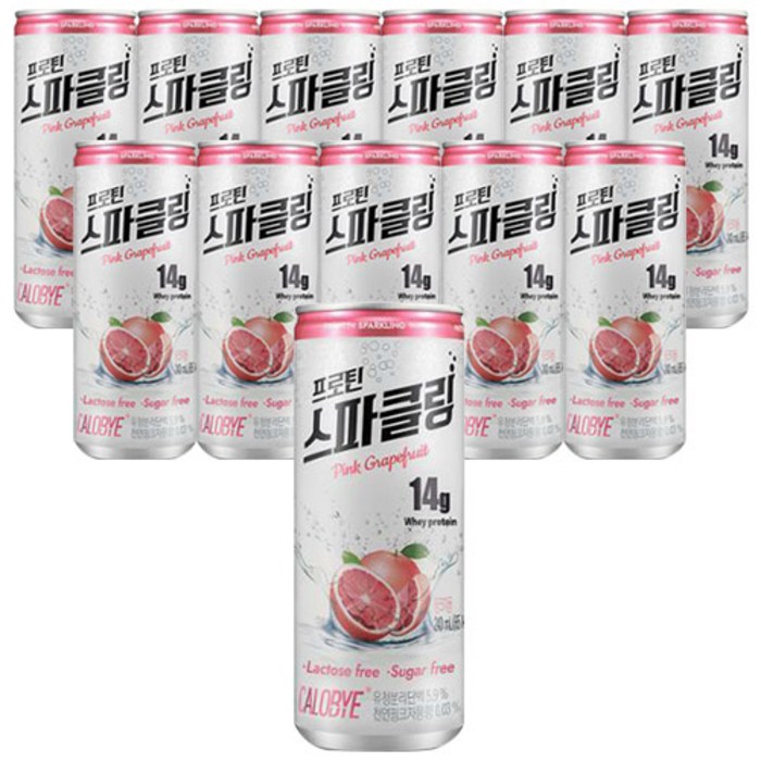 칼로바이 프로틴 스파클링 핑크자몽, 240ml, 12개 대표 이미지 - 칼로바이 스파클링 추천