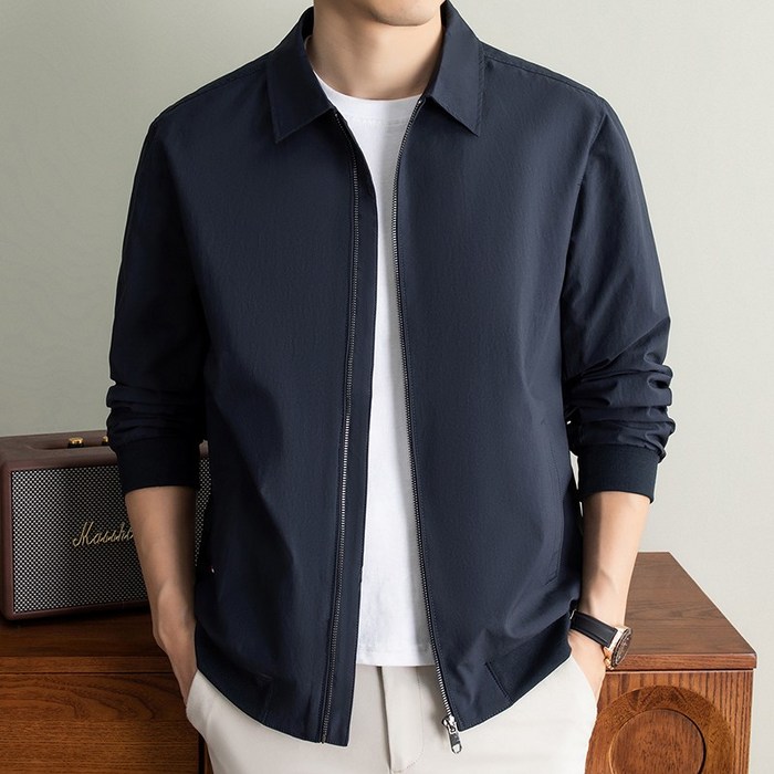남성 봄 가을 카라 자켓 심플 자켓