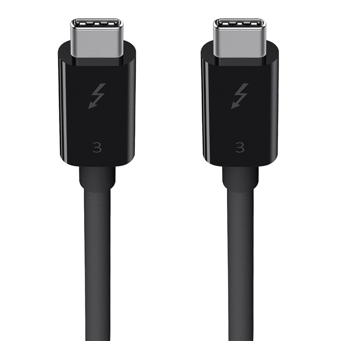 벨킨 USB C타입 썬더볼트3 케이블, 1개, 0.5m 대표 이미지 - 컴퓨터 파워 케이블 추천