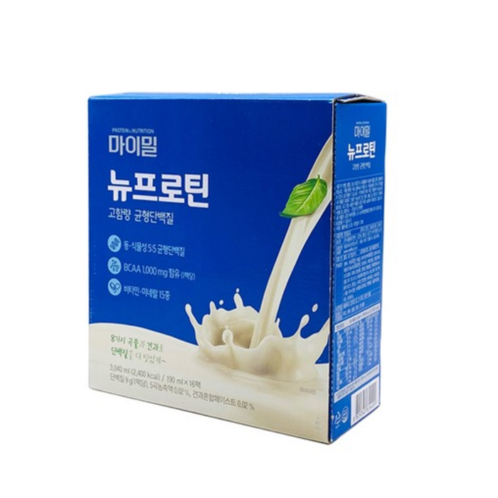 마이밀 마시는 뉴프로틴, 190ml, 32개 대표 이미지 - 마시는 프로틴 추천