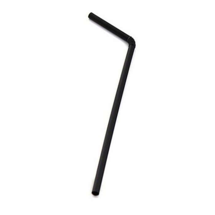 자바라 빨대 블랙 7mm x 21cm, 1개입, 500개 대표 이미지 - 스트로우 추천