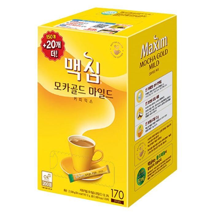 맥심 모카골드 마일드 커피믹스 170T, 동서-맥심모카커피믹스170스틱 대표 이미지 - 믹스커피 추천