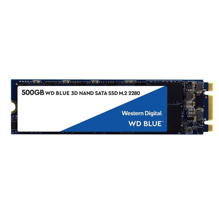 WD BLUE 3D NAND SATA SSD M.2 2280, WDS500G2B0B, 500GB 대표 이미지 - M.2 NVMe 추천