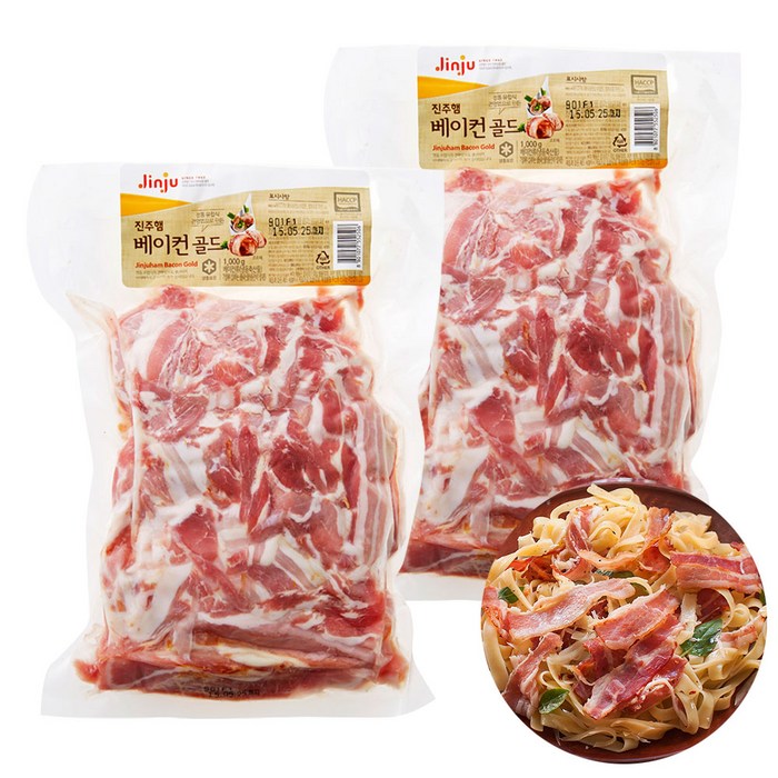 jinju 진주 베이컨골드 파지 1kg x 2봉 / 베이컨, 1세트 대표 이미지 - 베이컨 추천