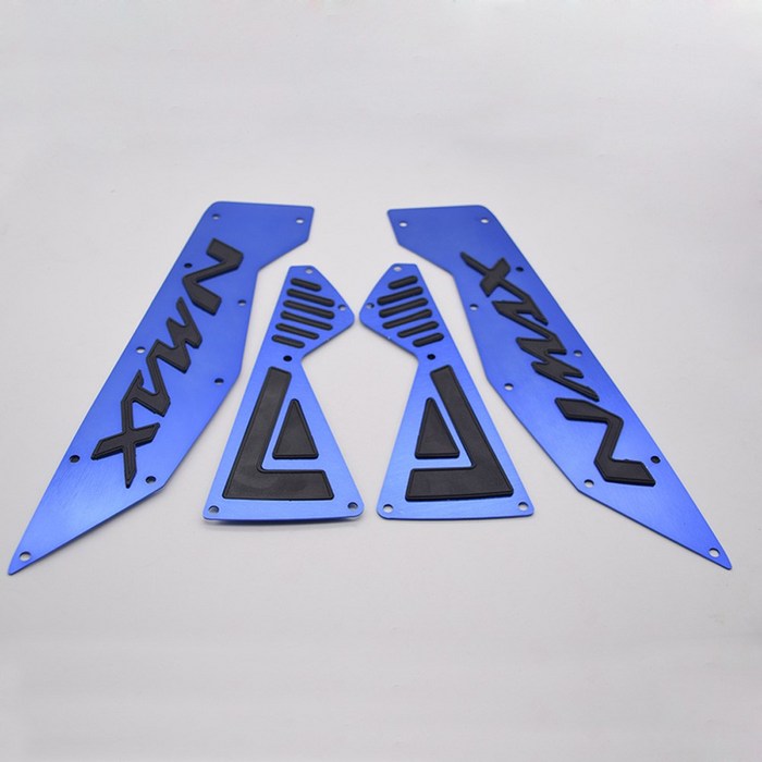오더봇 nmax 125 155 CNC 알루미늄 튜닝 발판 미끄럼 방지 파츠 6가지 색상 n-max125 앤맥스, 블루