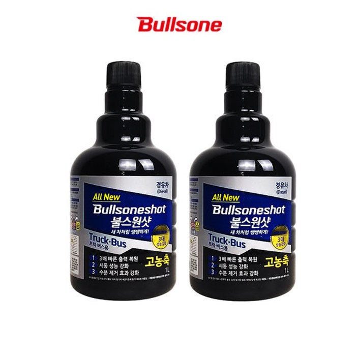 불스원 불스원샷 트럭 버스 대용량 1000ml 2개 연료첨가제, 1개, 불스원샷 디젤 대표 이미지 - 불스원샷 추천