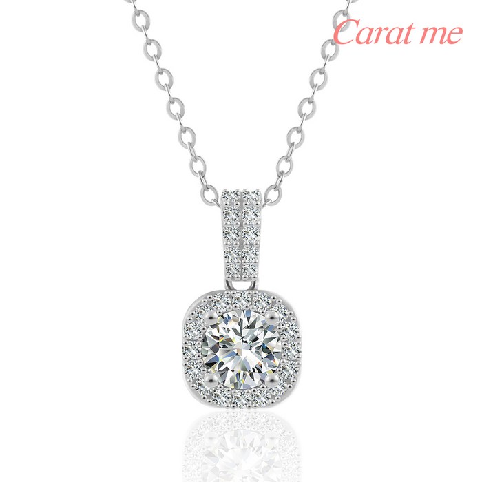 [GRA/엑설런트] 14k.p 캐럿미 파인주얼리 모이사나이트 랩 다이아 블링 럭셔리 목걸이 대표 이미지 - 다이아 목걸이 추천