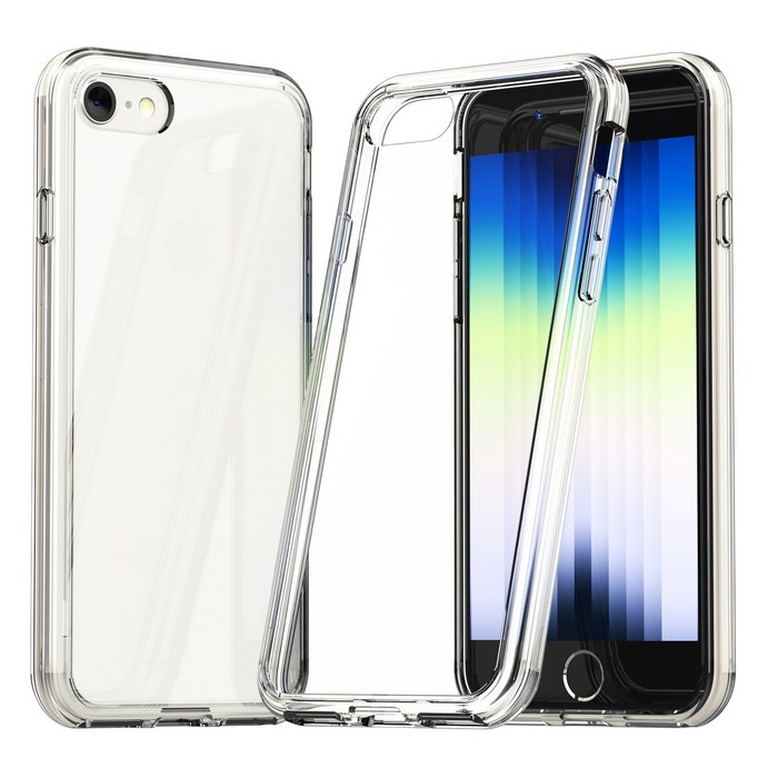 케이맥스 애플 아이폰se3 투명 젤리 하드 클리어핏 휴대폰 케이스 대표 이미지 - 아이폰 범퍼케이스 추천