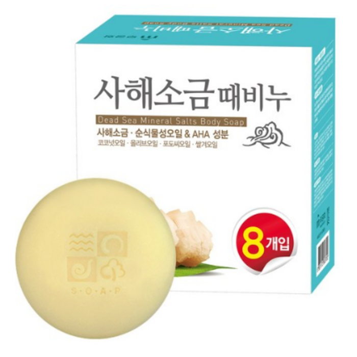 무궁화 사해소금 때비누 목욕비누, 100g, 24개 대표 이미지 - 때비누 추천