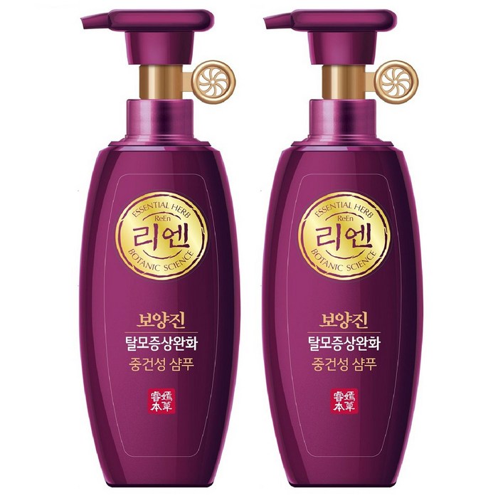 리엔 보양진 탈모증상완화 중건성 샴푸, 400ml, 2개 대표 이미지 - 중건성 샴푸 추천