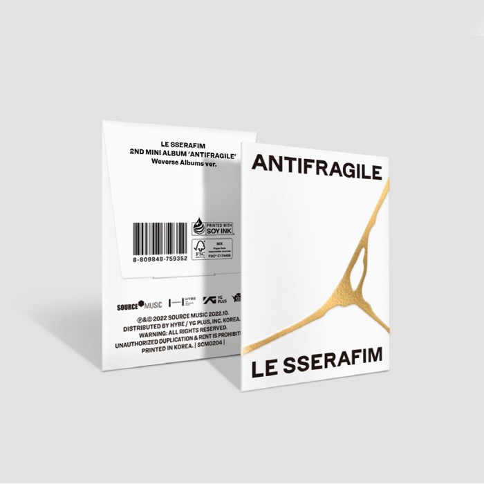 르세라핌 위버스 앨범 안티프래질 2집 미니 ANTIFRAGILE 컴백 예약, 위버스 버전 대표 이미지 - 안티프래질 추천