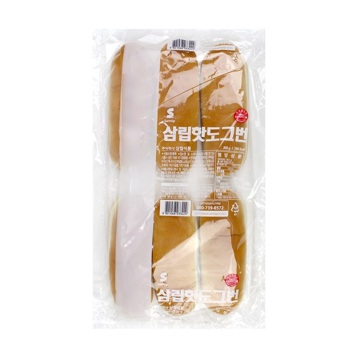 삼립 핫도그빵 50g, 18개 대표 이미지 - 수제버거 추천