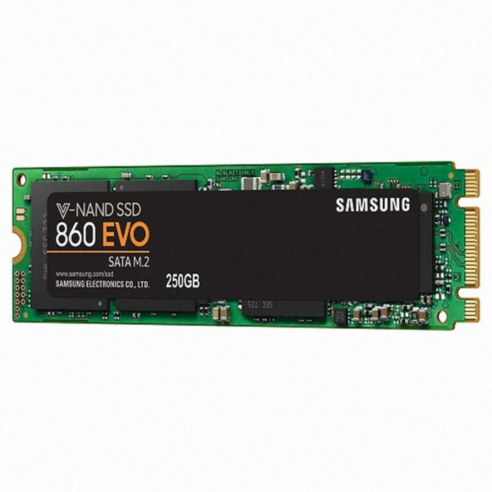 삼성전자 860 EVO M.2 SATA SSD, MZ-N6E250BW, 250GB 대표 이미지 - M.2 NVMe 추천