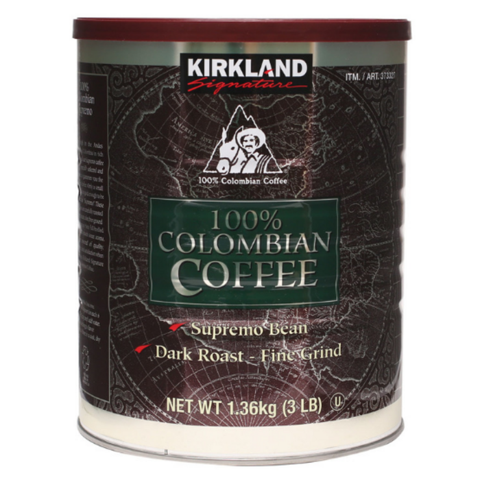 커클랜드 시그니춰 콜롬비아 그라운드 커피 1.36kg, 원두(분쇄), 2통 대표 이미지 - 코스트코 커피 추천