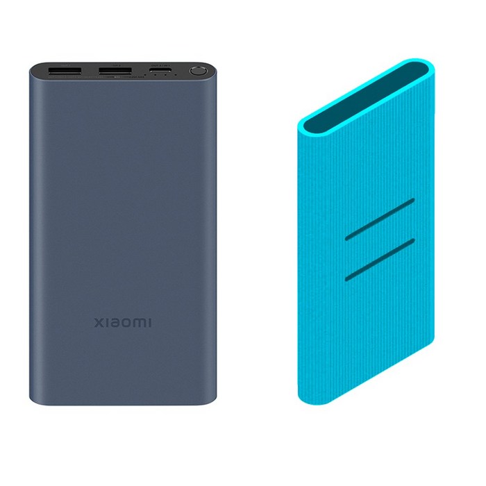 샤오미 7세대 10000mAh 22.5W 대용량 고속 충전 보조배터리, 7세대1만(네이비), +랜덤케이스 대표 이미지 - 보조배터리 5000 추천