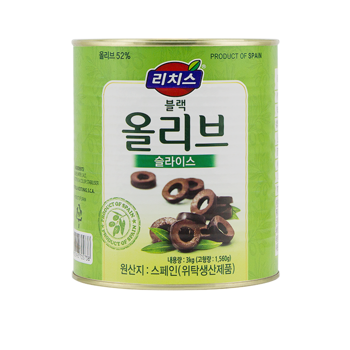 동서 올리브슬라이스 캔, 3kg, 1개 대표 이미지 - 올리브 추천