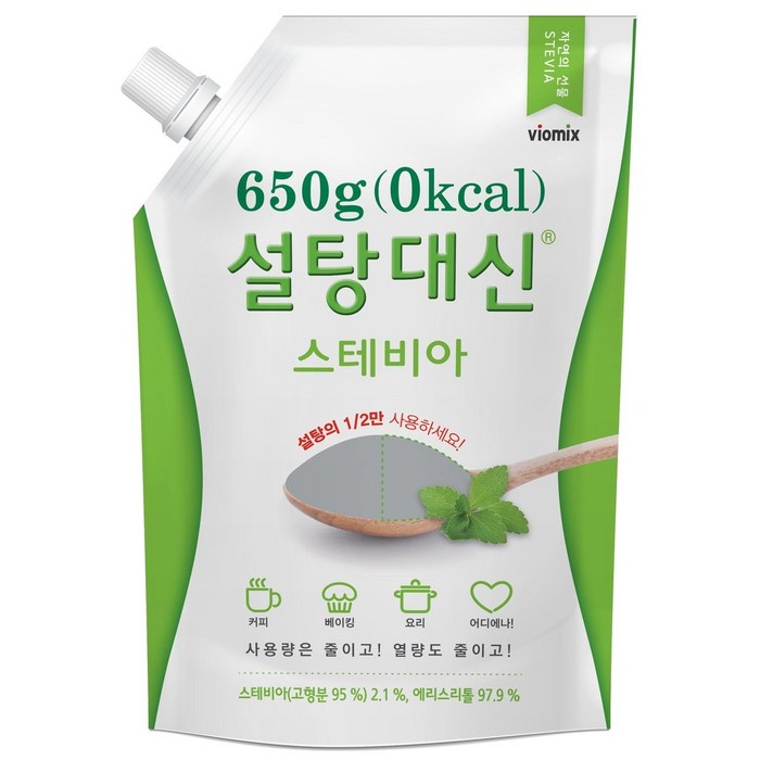 바이오믹스 설탕대신 스테비아 에리스리톨 설탕, 650g, 1개 대표 이미지 - 스테비아 추천