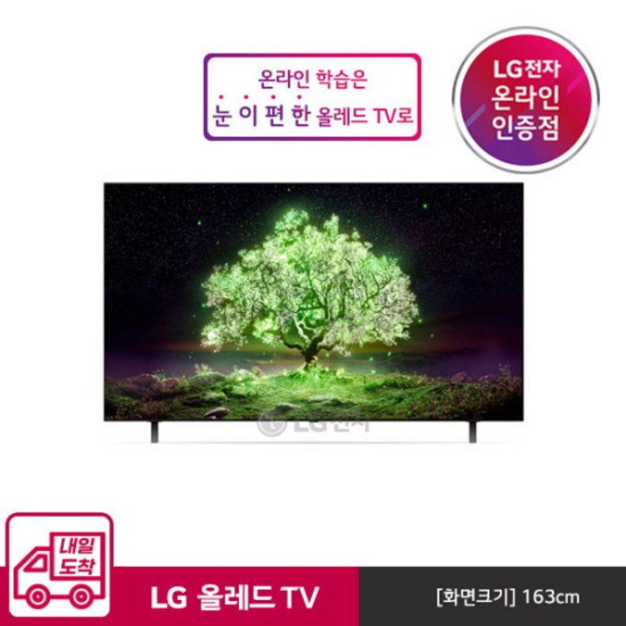 LG전자 4K UHD OLED 올레드 TV, 163cm(65인치), OLED65A1NNA, 벽걸이형, 방문설치 대표 이미지 - 올레드TV 추천